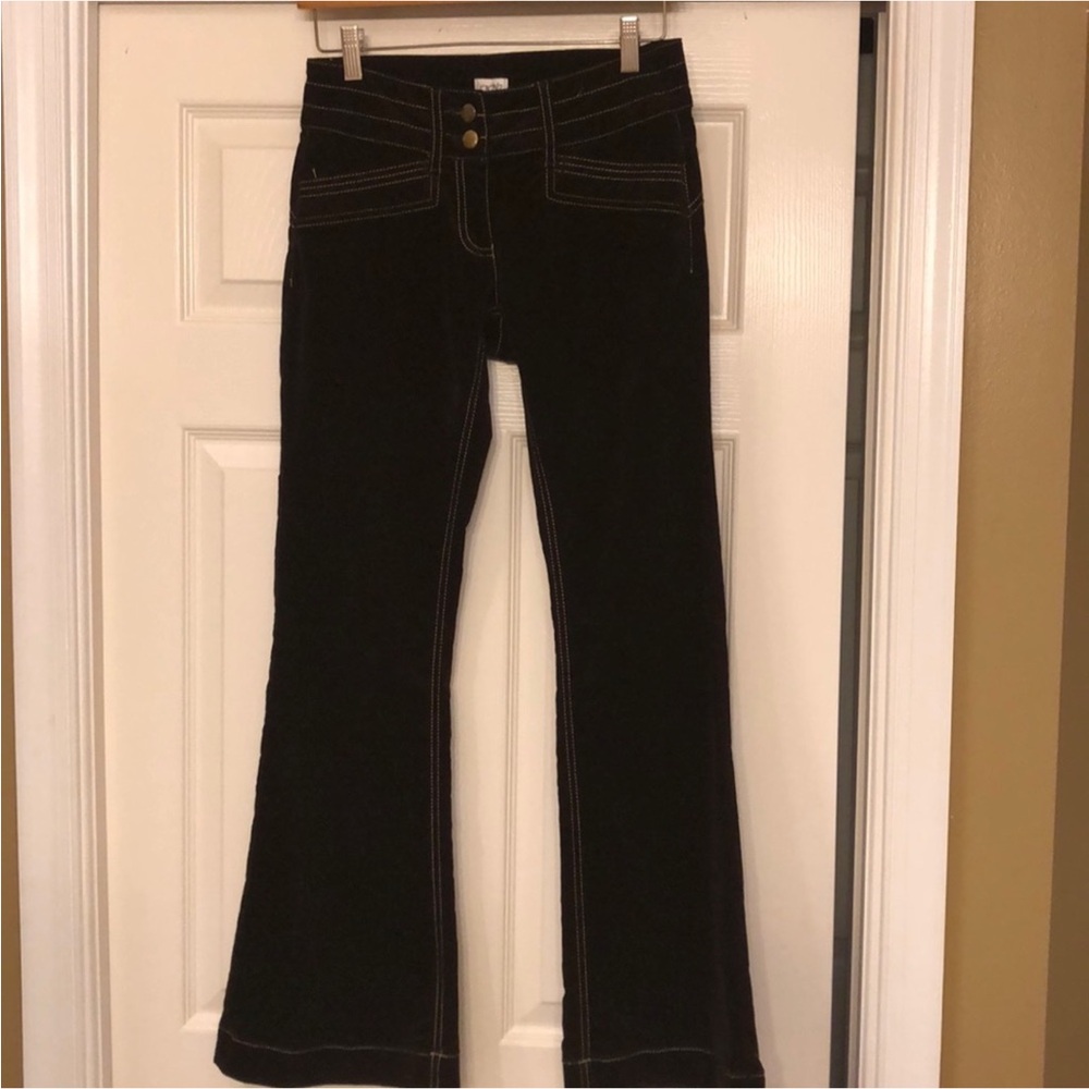 Cache Vintage Brown Brushed Velvet Jeans